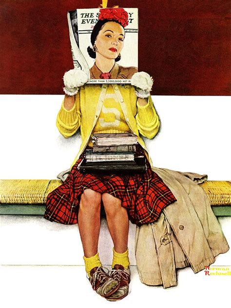 Cover Girl Drawing By Norman Rockwell Pixels