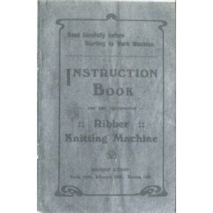 Beehive Ribber Knitting Machine Instruction Manual | Machine knitting, Knitting, Sock knitting ...