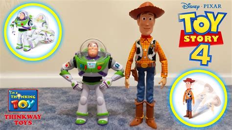 Disney Pixar Toy Story 4 Interactive Drop Down Sheriff Woody And Buzz