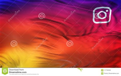 Instagram Icon Colorful Smooth Gradient Wave Background