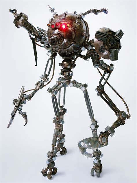 Pin By Graham On I Build Robots Mechanical Art Scrap Metal Art