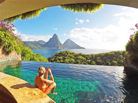 Jade Mountain St Lucia O Melhor Hotel Do Mundo