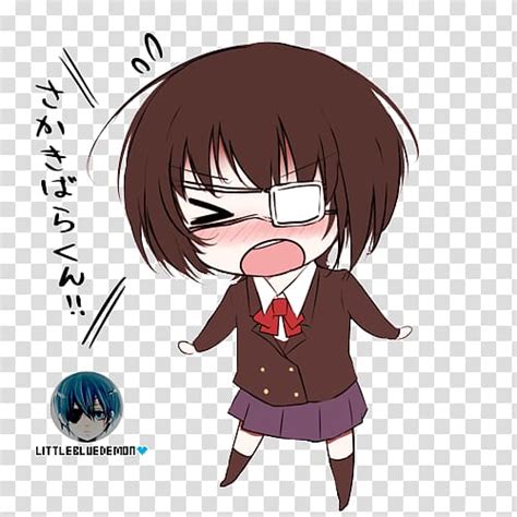 Another Mei Misaki Chibi Anime Chibi Transparent Background PNG Clipart HiClipart