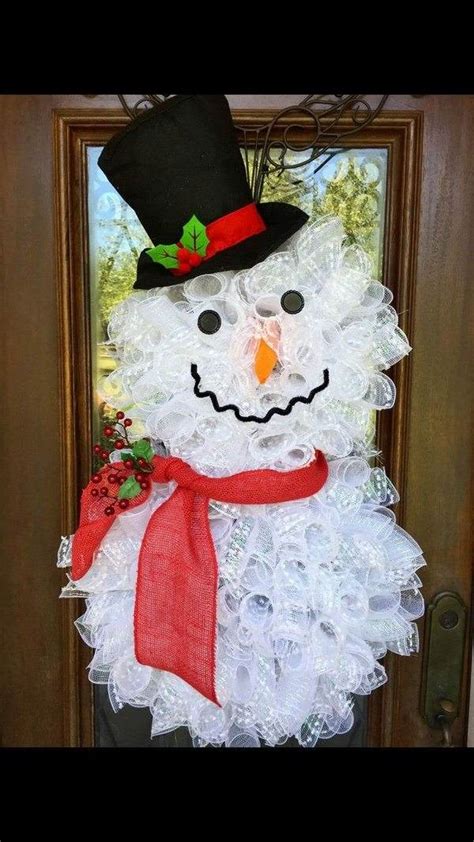 Snowman Wreath Ideas How To Make A Gorgeous Christmas Wreath