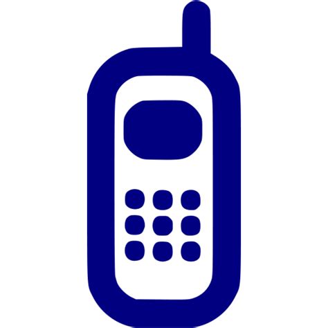 Navy Blue Phone 3 Icon Free Navy Blue Phone Icons
