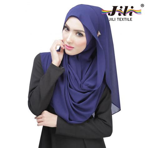 100 Spun Polyester Iran Islamic Muslim Voile Hijab Buy Voile Hijab