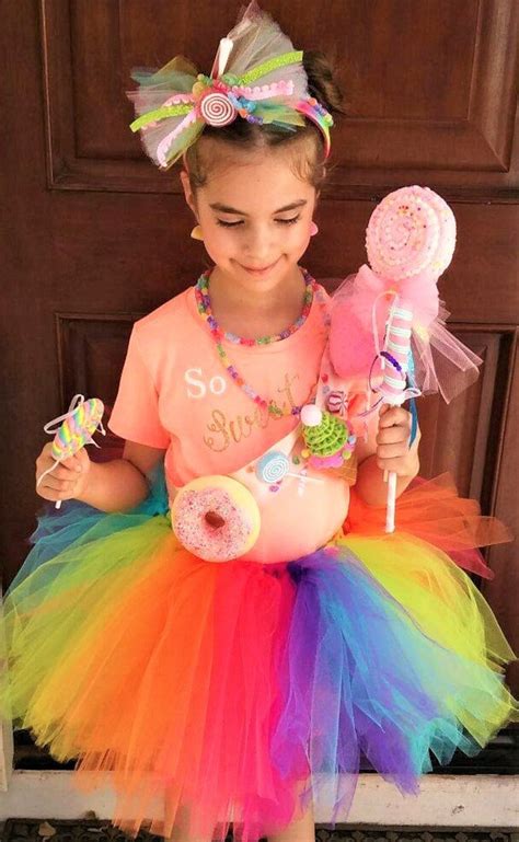 Candyland Tutu Candy Costume Candyland Candy Headband Lollipop Wand And