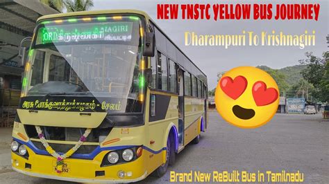 💖🚍brand New Tnstc Yellow Bus Travel Vlog🚍💖 Dharampuri🔁krishnagiri 💛yellow Bus💛 Travel With Grb