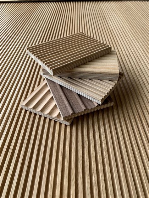 Fluted And Reeded Panels In Oak Walnut And Birch In 2021 Wood Wall