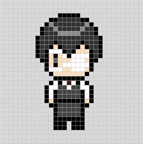 Kaneki Tokyo Ghoul Anime Pixel Art Patterns Pixel Art Anime