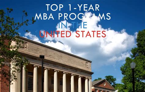 Top 1 Year Mba Programs In The Us Admit Expert