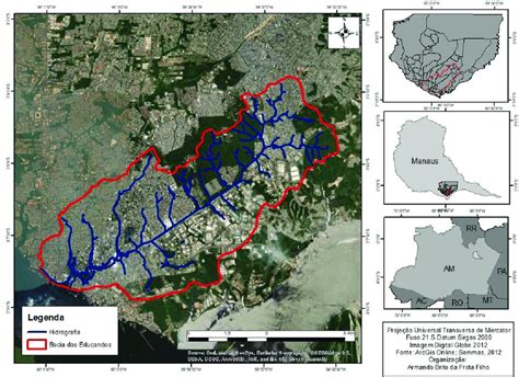 Mapa De Localização Da Bacia Do Educandos Manaus Am Download Scientific Diagram