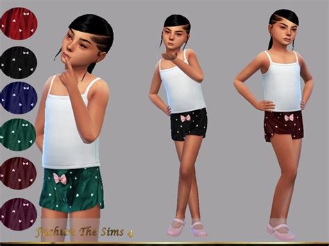 Lyllyans Shorts Juliana Sims 4 Mods Clothes Sims 4 Children Sims 4