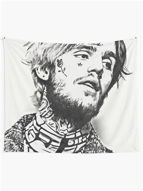 Lil Peep Ink Tapestry By Julianwiser Redbubble