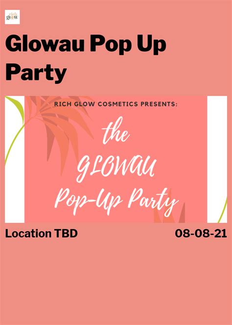Glowau Pop Up Party