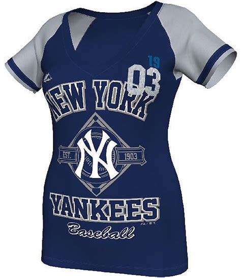 New York Yankees Womens This Is My City Navy Fashion Top By Majestic