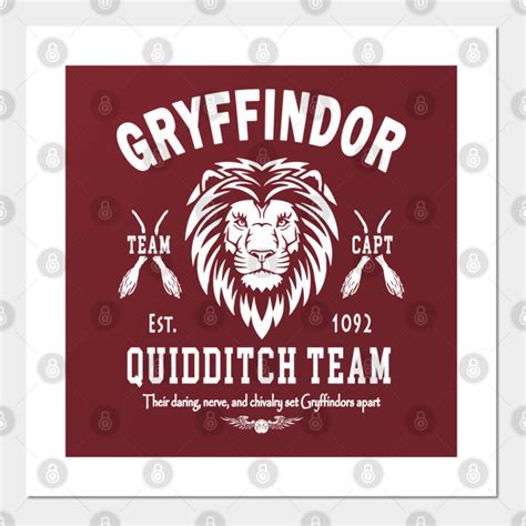 Gryffindor Quidditch Team Captain Gryffindor Posters And Art Prints
