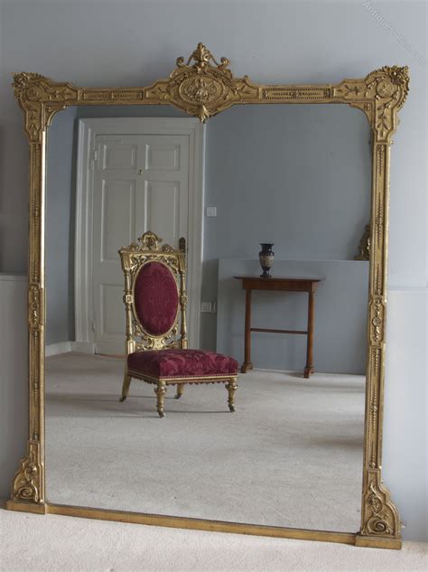 Antiques Atlas Large English Regency Overmantle Mirror