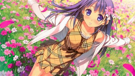 Happy Anime Girl Hd Wallpaper 21935 Baltana