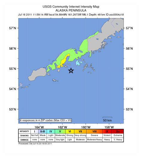 This event was felt throughout the alaska peninsula and kodiak, according to the alaska earthquake center. US: Alaska Peninsula - Earthquake Magnitude 6.1 -- Earth ...