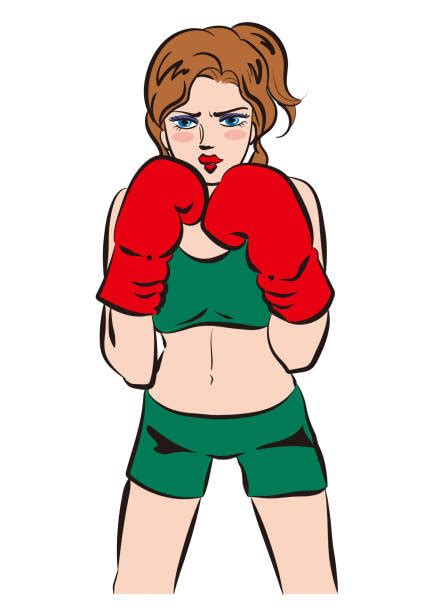 860 Female Boxing Gloves Stock Illustrations Royalty Free Vector