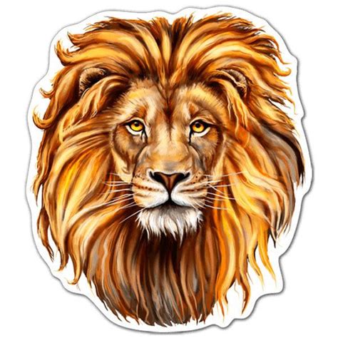 Sticker Head Of A Lion