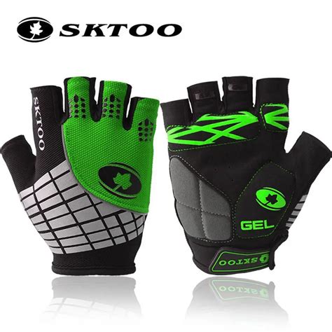 Sktoo Summer Men Mtb Bike Cycling Bicycle Gloves Half Finger Cycle Glove Gel Pad In Cycling