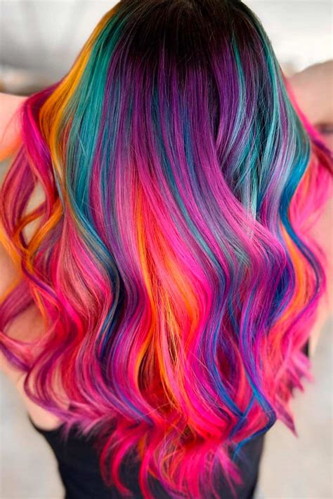 Rainbow Hair Color Ideas To Achieve A Bright Look Bold Hair Color Rainbow Hair Color