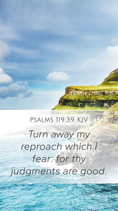 Psalms 119 39 KJV Mobile Phone Wallpaper Turn Away My Reproach Which