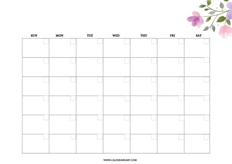 20 Free Printable Blank Calendars Word And Pdf Templates Calendar