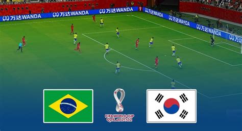 Brazil Vs South Korea Football Match Round Of 16 Fifa World Cup