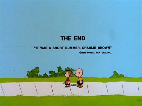 It Was A Short Summer Charlie Brown 1969 The Internet Animation