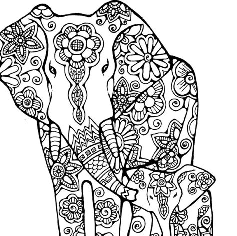 Free Indian Elephant Coloring Page Download Free Indian Elephant
