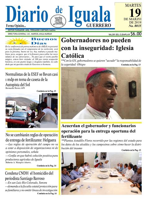 Calaméo Martes 19 De Marzo De 2019 Diario De Iguala 1