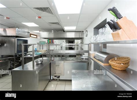 Modern Kitchen Equipment In A Restaurant Stock Photo Alamy