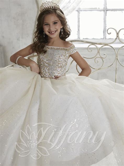 10,178 results for long princess dress women. Tiffany Princess 13457 Girls Glitter Tulle Ball Gown ...