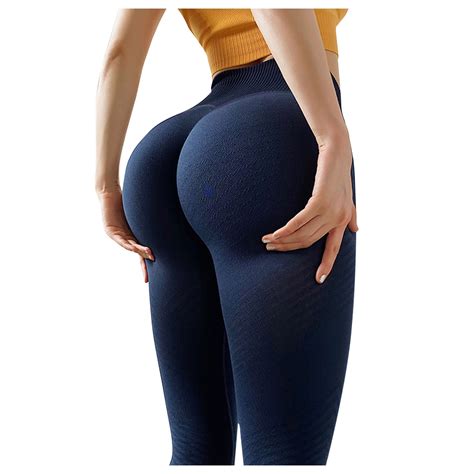 Gibobby Leggings Stretch Red Yoga Pants For Women Cropped Stretch Abdomen Hips Peach Running