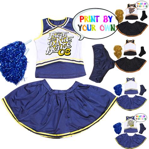 You can make a whole squad. Womens Glee Cheerleader Outfit Costume Fancy Dress Uniform Blank DIY Printing | eBay