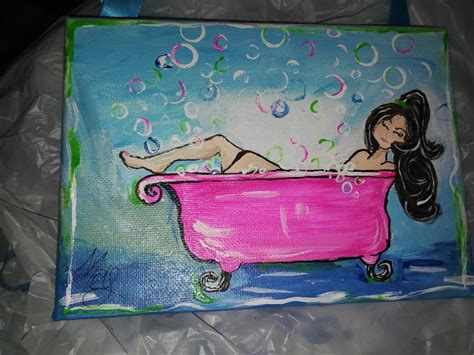 Most relevant best selling latest uploads. Diy cute girl in bathtub painting | Painting bathtub ...