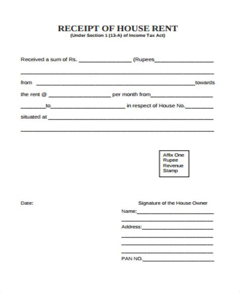 Download Rent Receipt Template California Org Simple Receipt Forms