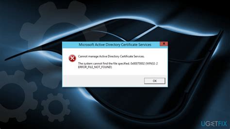 how to fix error file not found error on windows