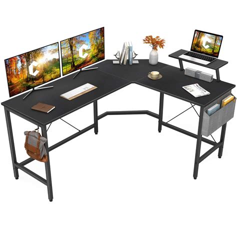 Cubiker Modern L Shaped Computer Office Desk Corner Gaming Desk With