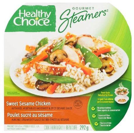 Are frozen dinners such as healthy choice, etc. Healthy Choice Gourmet Steamers Healthy Choice® Sweet ...