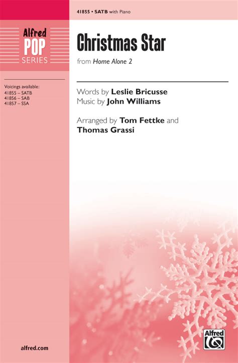 Christmas Star From Home Alone 2 Satb Choral Octavo John Williams