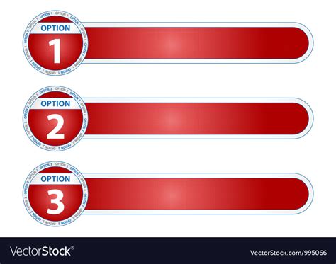 Multiple Options Header Royalty Free Vector Image