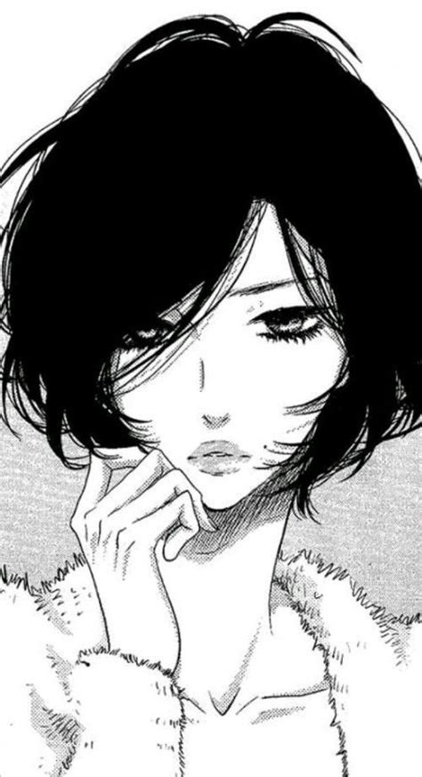 Image Result For Manga Girl Short Black Hair Asian Short Hair Girl