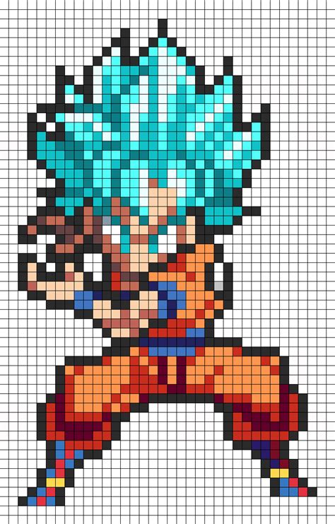 Goku Ssj1 Pixel Art