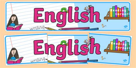 👉 Eyfs English Display Banner Teacher Made