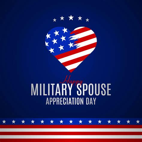 Military Spouse Appreciation Day Vector Illustration Suitable For