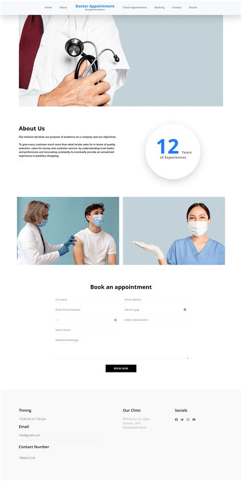 Doctor Appointment Management System Using PHP and MySQL | LaptrinhX